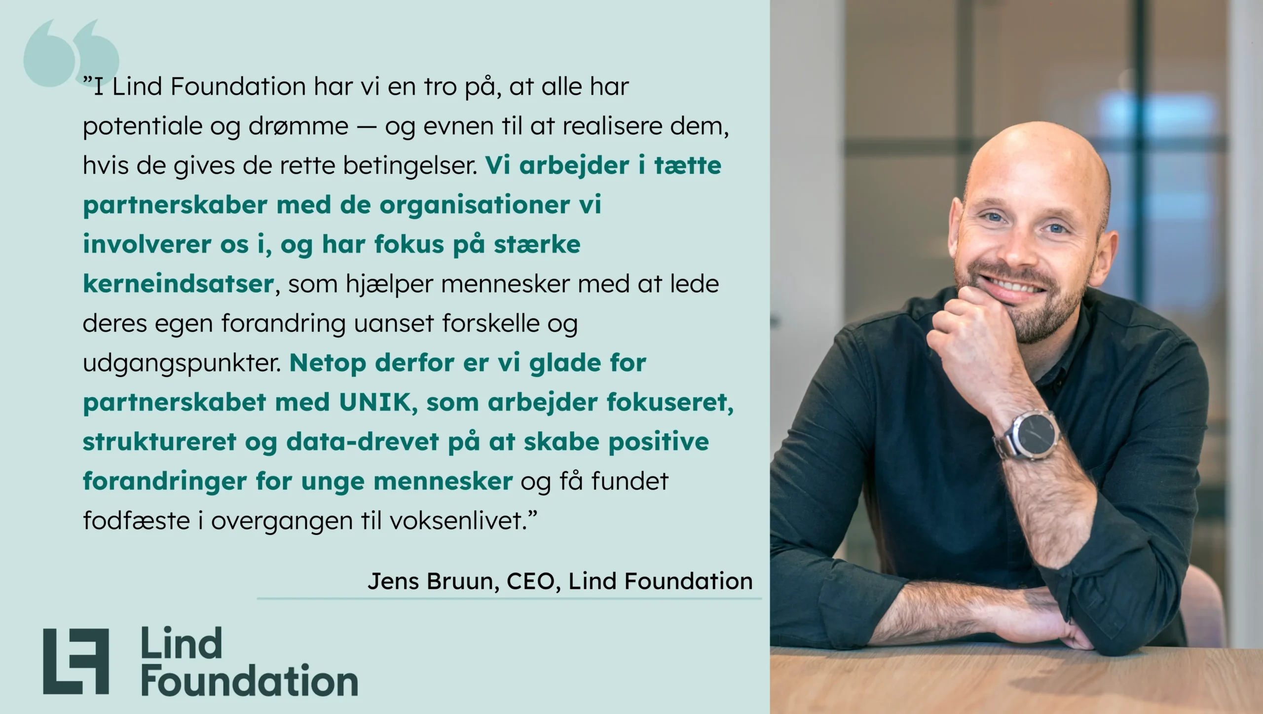 Lind foundation udtagelse om UNIK